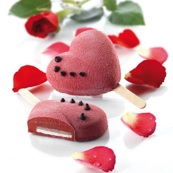 Silicone Mould for Ice Cream - Mini Hearts
